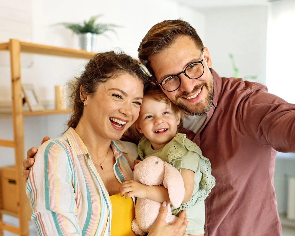 Smiling family enjoying whole-body wellness